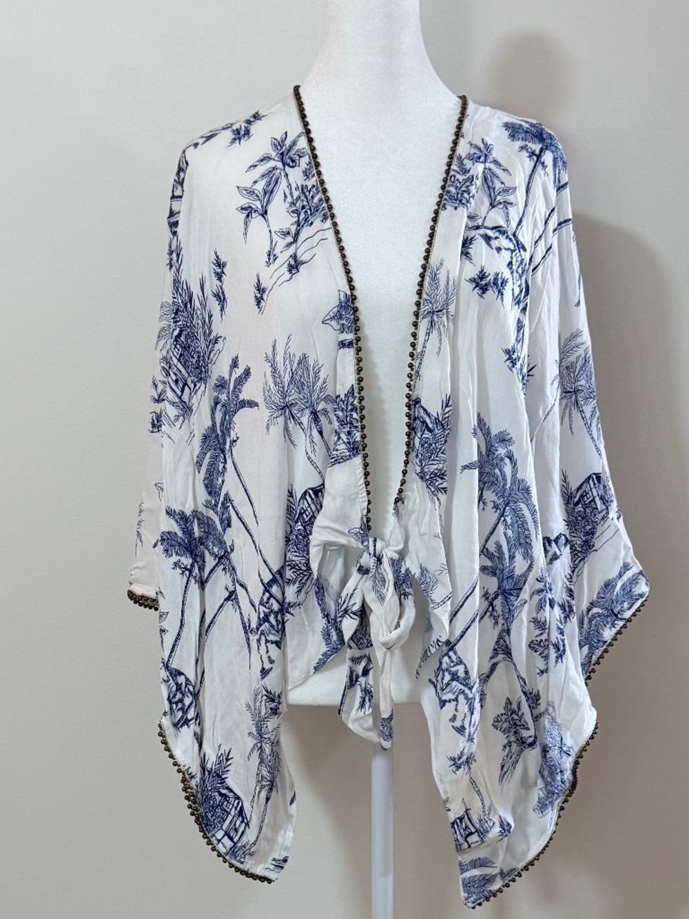 Gorgeous beaded shawl top. So so fun, wear with a white bathing suit or tank.